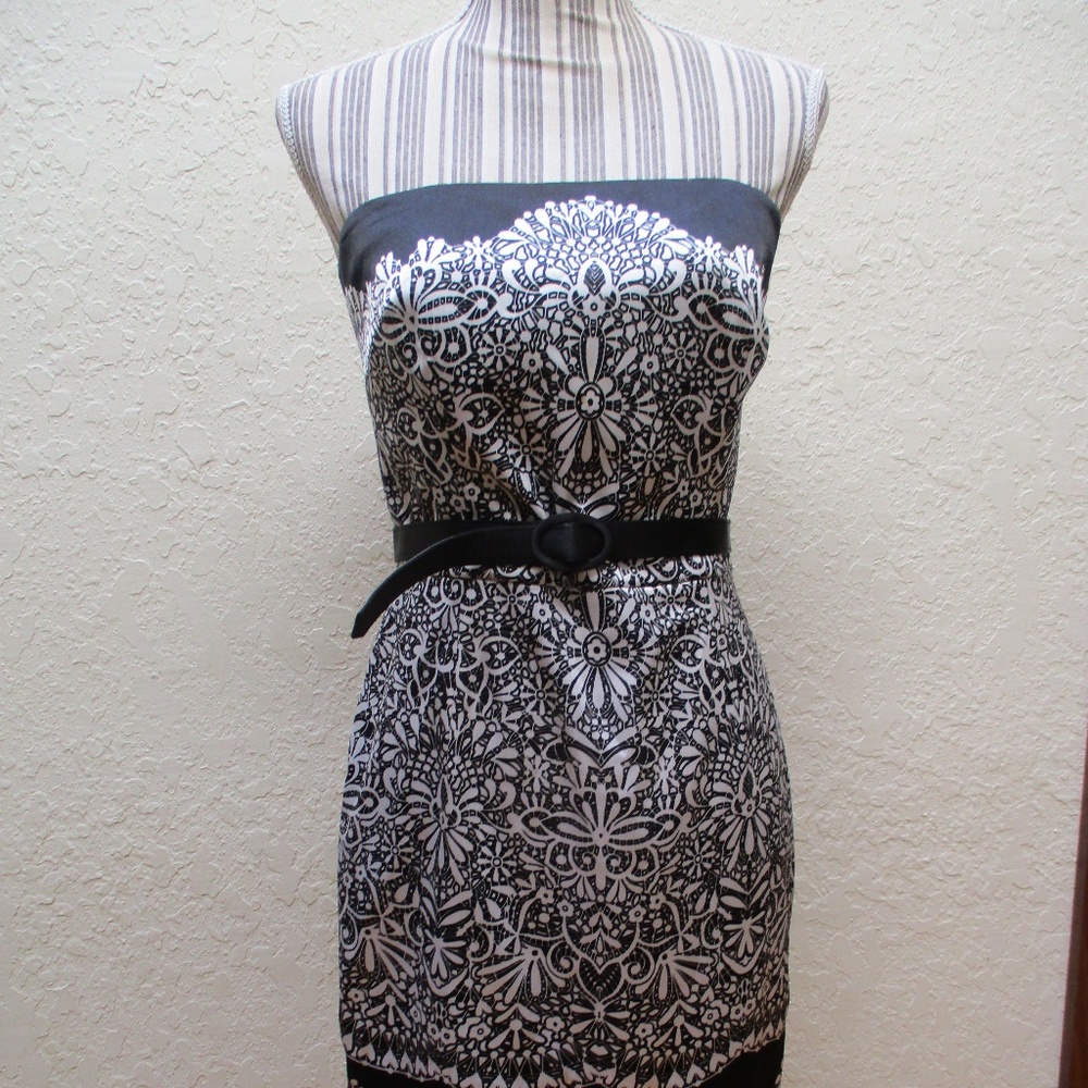 White House Black Market Strapless Dress Size 6